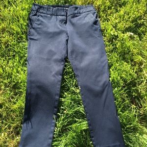 Loft Navy skinny crop pants